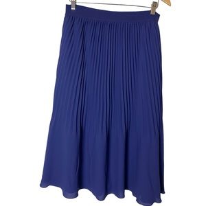 J. Crew Pleated Blue Skirt Size 12